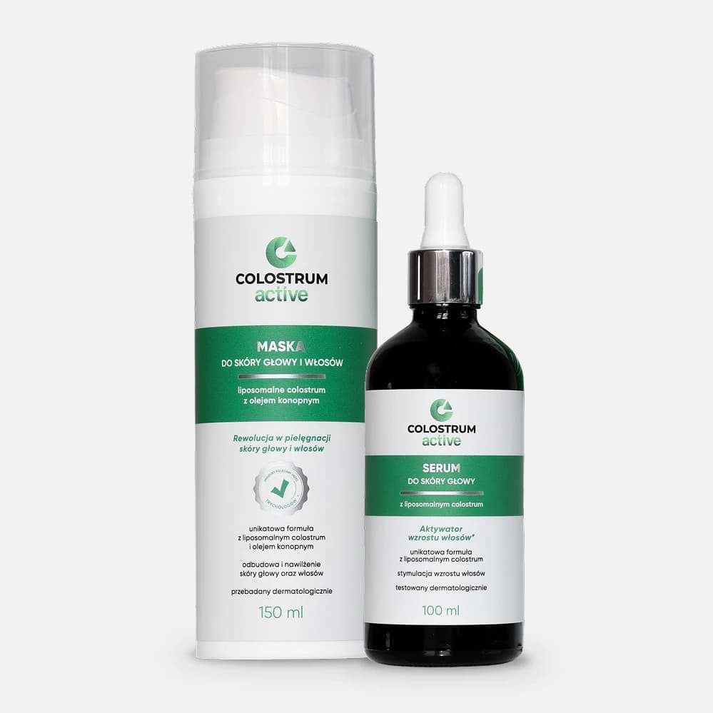Colostrum Active: Zestaw Serum + Maska regenerująca